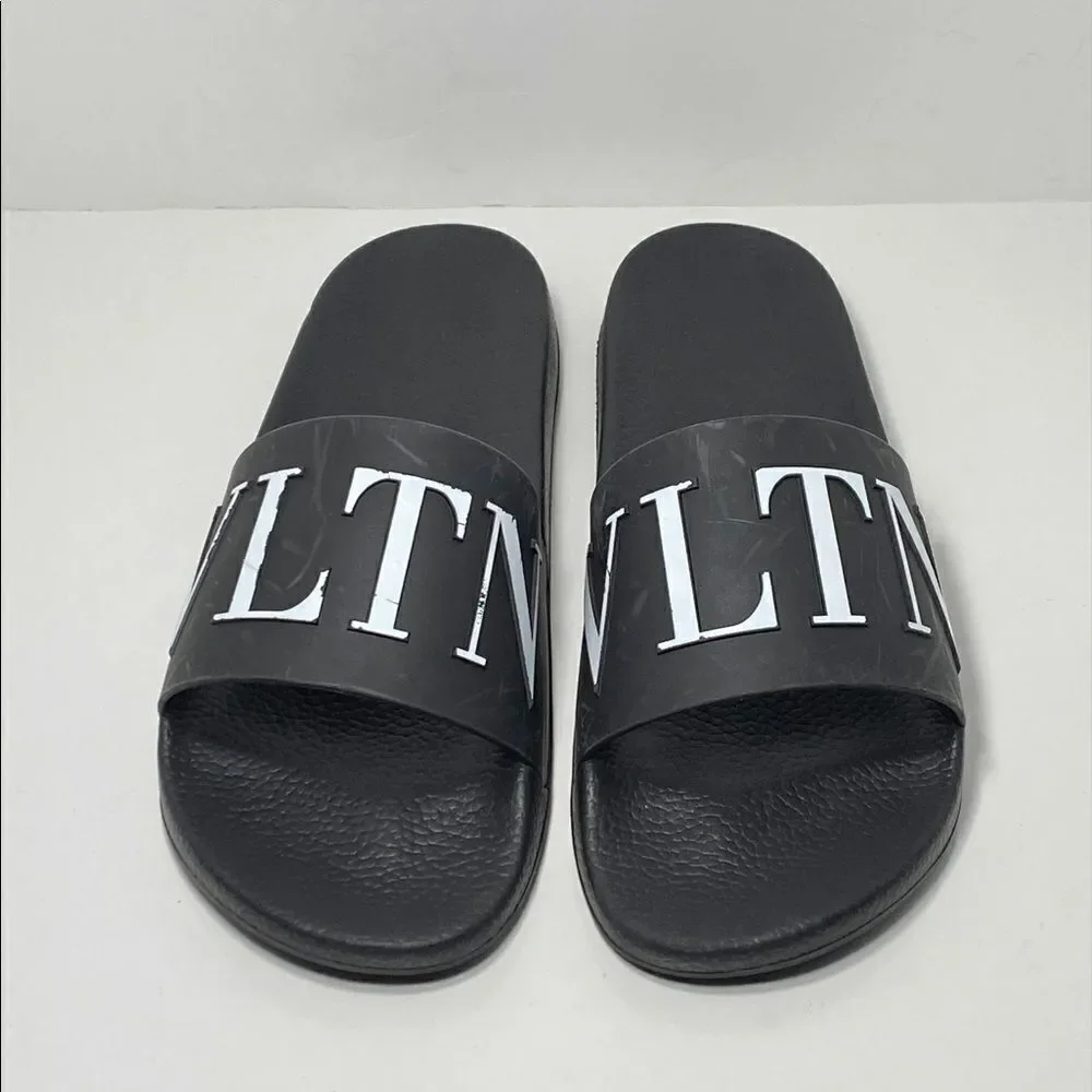 Valentino Garavani VLTN Rubber Slider Sandals size 44